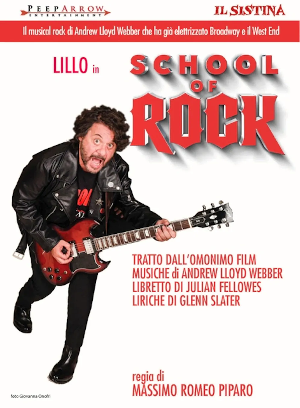 Piparo porta in Italia School of Rock