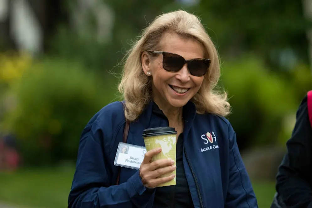 Shari Redstone, fille du magnat Sunner Redstone, qui détient 80% des droits de vote dans Viacom et CBS, le 14 juillet 2017 à Sun Valley