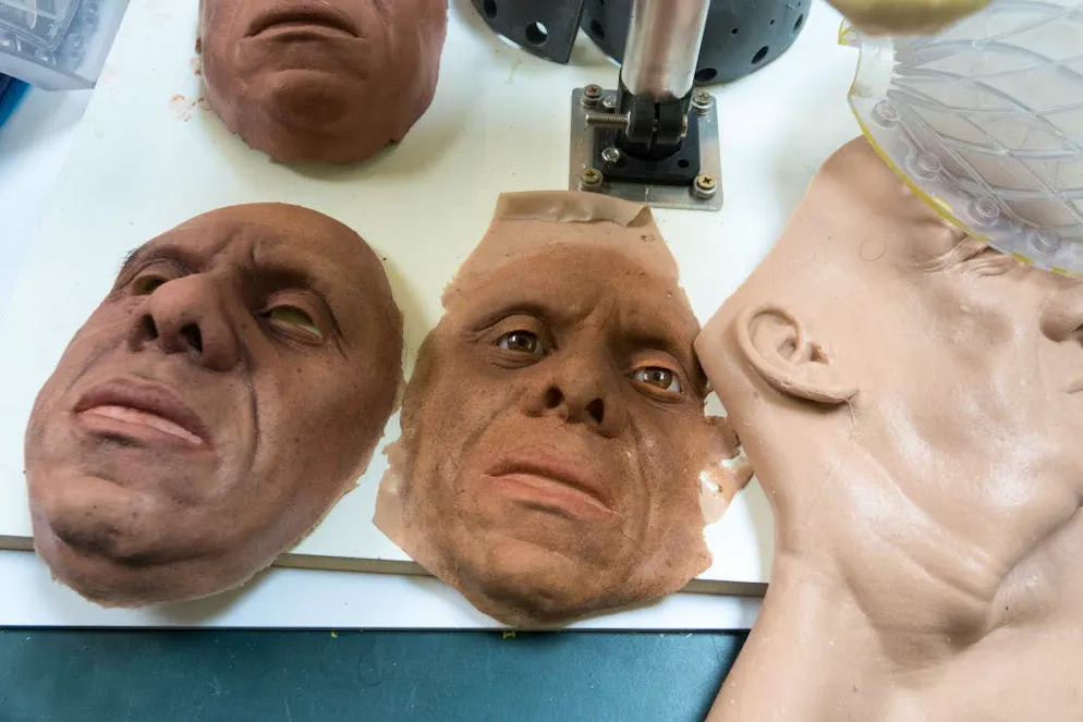 Est-ce l'avenir? Cette usine produit des robots humanoïdes. Regarder les «visages» des robots est aussi fascinant qu’effrayant.
