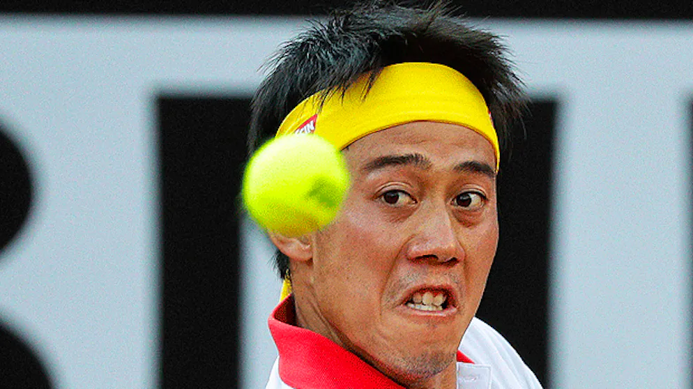Kei Nishikori a raté un point très facile