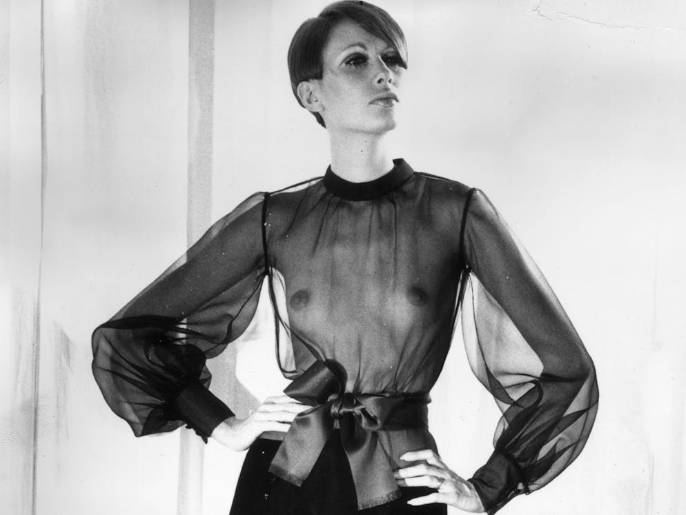 Durchsichtige bluse ohne bh