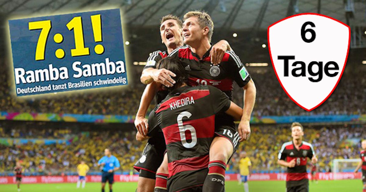 7:1 im Halbfinale!!! «Deutschland massakriert Brasilien»