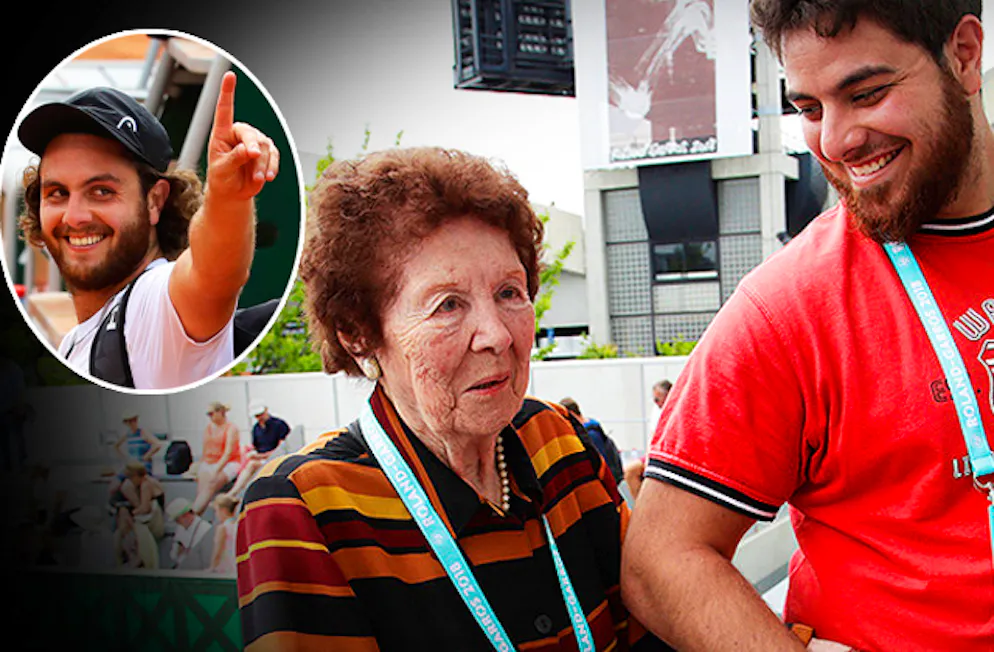 La grand-maman et le frère de Marco Trungelliti: Dafne Botta et Andre