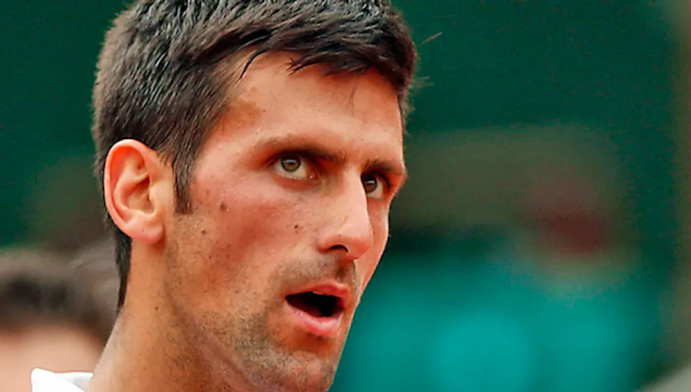 Novak Djokovic a bien failli grimacer en fin de match...