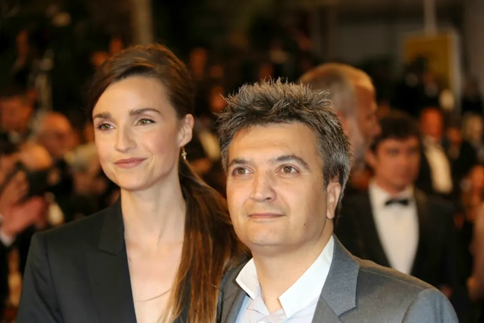 Le producteur Thomas Langmann et son épouse Céline Bosquet à leur arrivée pour une projection de "Juste la fin du monde" le 19 mai 2016 à Paris
