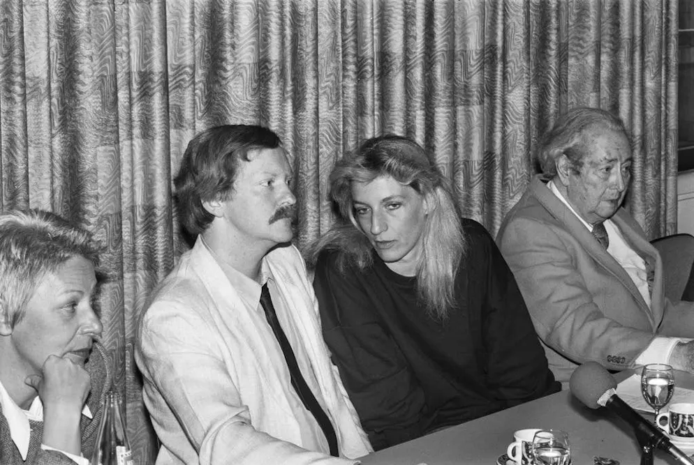 Bruno Zwahlen: l'omicidio di Kehrsatz. Davanti ai media, 20 aprile 1991.