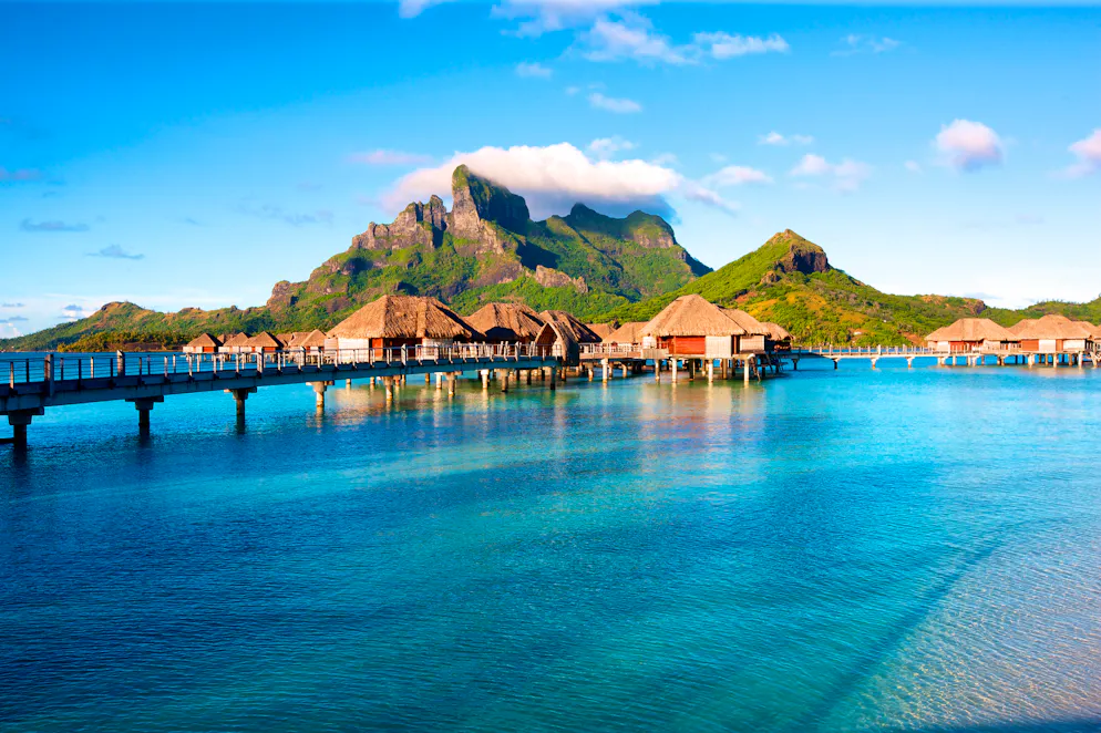 Tahiti, future destination accessible à la mode ?. "A shot of over the water bungalows in Bora BoraPlease, check out my growing collection of tropical theme images. Click on the pictures below."