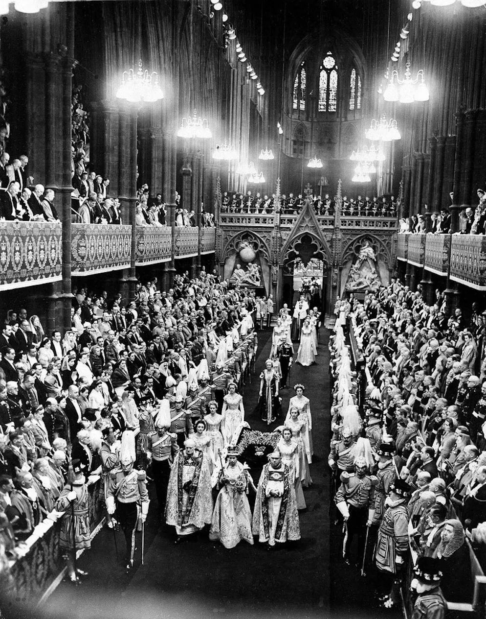 Pomp, Prunk, Prominenz: Elizabeth II. vor 65 Jahren gekrönt. Die Krönung am 2. Juni 1953.