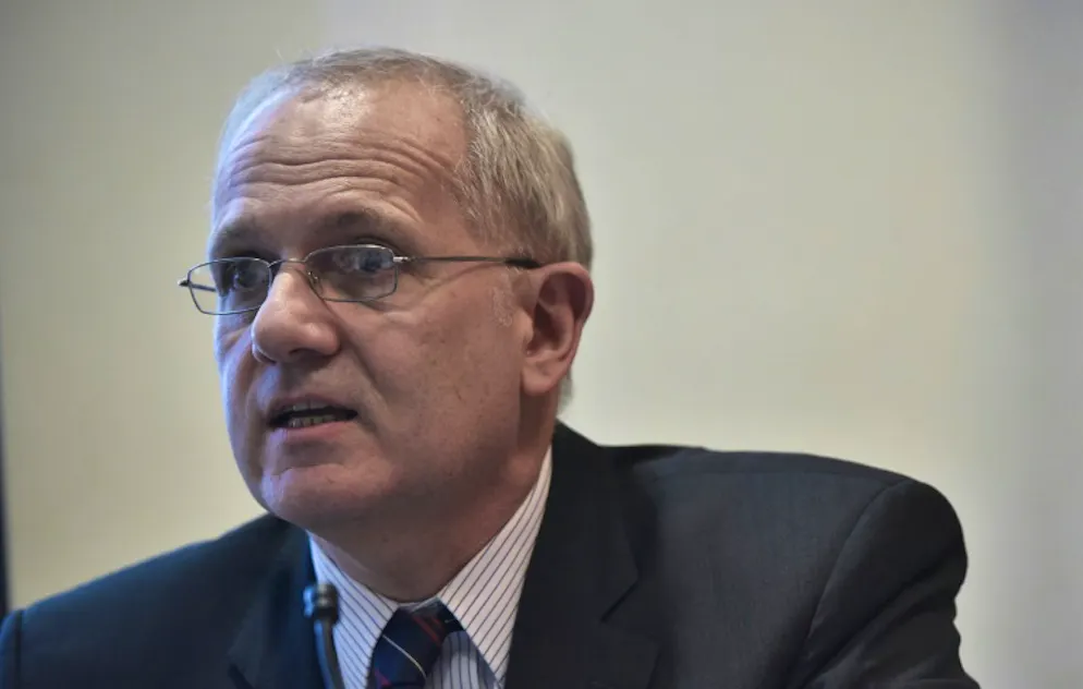 Jean-Yves Le Gall, président du Centre National d'Etudes Spatiales français (CNES), ici à Washington le 29 avril 2016