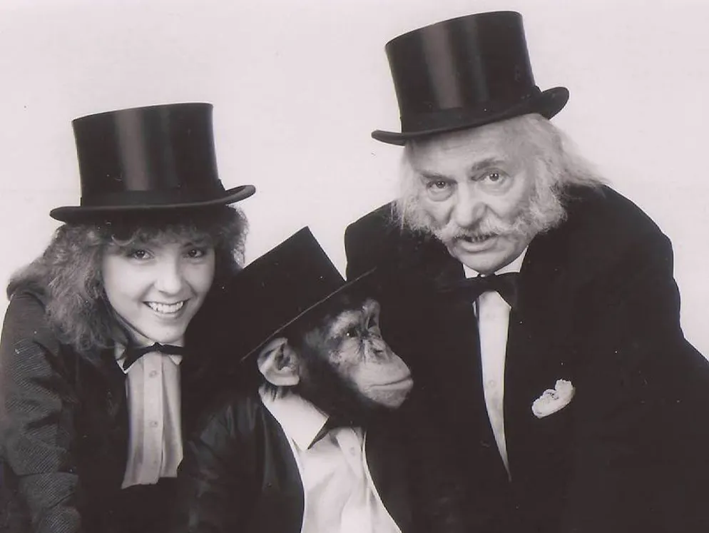 Elvira Wegmann, ancienne dompteuse. Son grand-père, Walter Mauerhofer sen., était aussi son maître. Trois années durant, elle a affiné son propre numéro en sa compagnie.