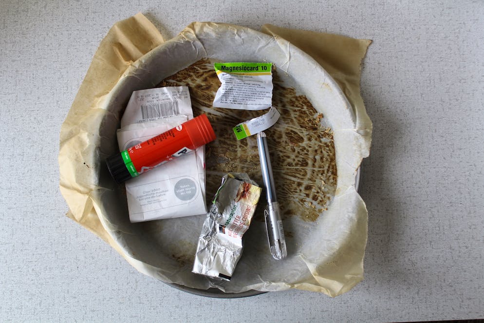 Un mois sans produire de déchets? Nous avons fait le test!. En dépit de tous les efforts, certains déchets sont inévitables.