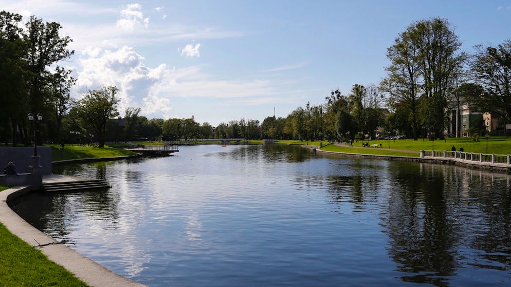 Lo stagno superiore di Kaliningrad.