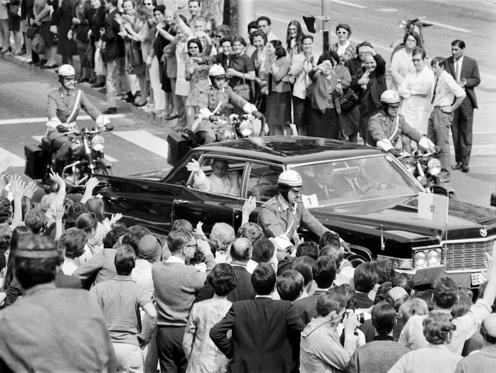 Papstbesuche in der Schweiz sind eine Seltenheit. Der Besuch von Paul VI. war der erste Papstbesuch in der Schweiz seit 550 Jahren.