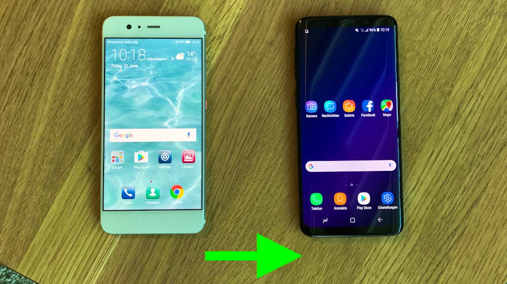 Transfer von einem älteren Android-Handy zu einem neuen Android.