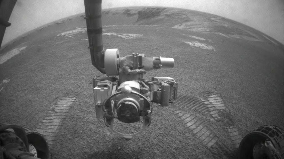 Die lange Mission des Mars-Rovers «Opportunity». Seine Mission war ursprünglich für gerade mal 90 Tage angedacht. Doch der Rover konnte 15 Jahre entscheidende Informationen zur Erforschung unseres Nachbarplaneten liefern.
