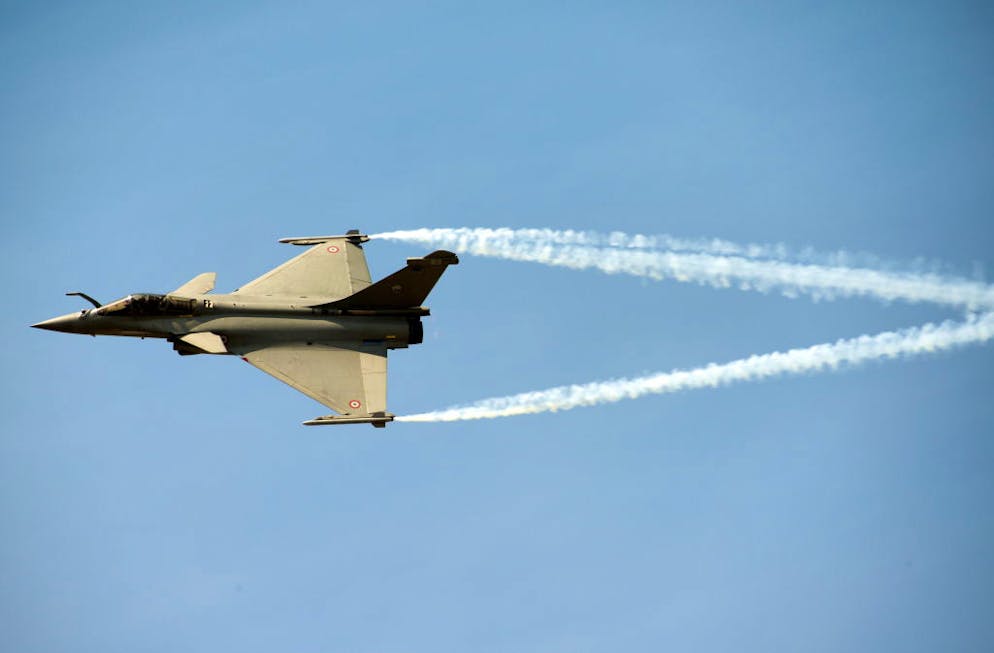 Neue Kampfjets für die Schweiz: Dassault Rafale. Ausser in Frankreich ist der Kampfjet der Grande Nation auch noch in Ägypten im Einsatz - der grosse Durchbruch ist also auch 17 Jahre nach seinem Dienstbeginn noch ausgeblieben.