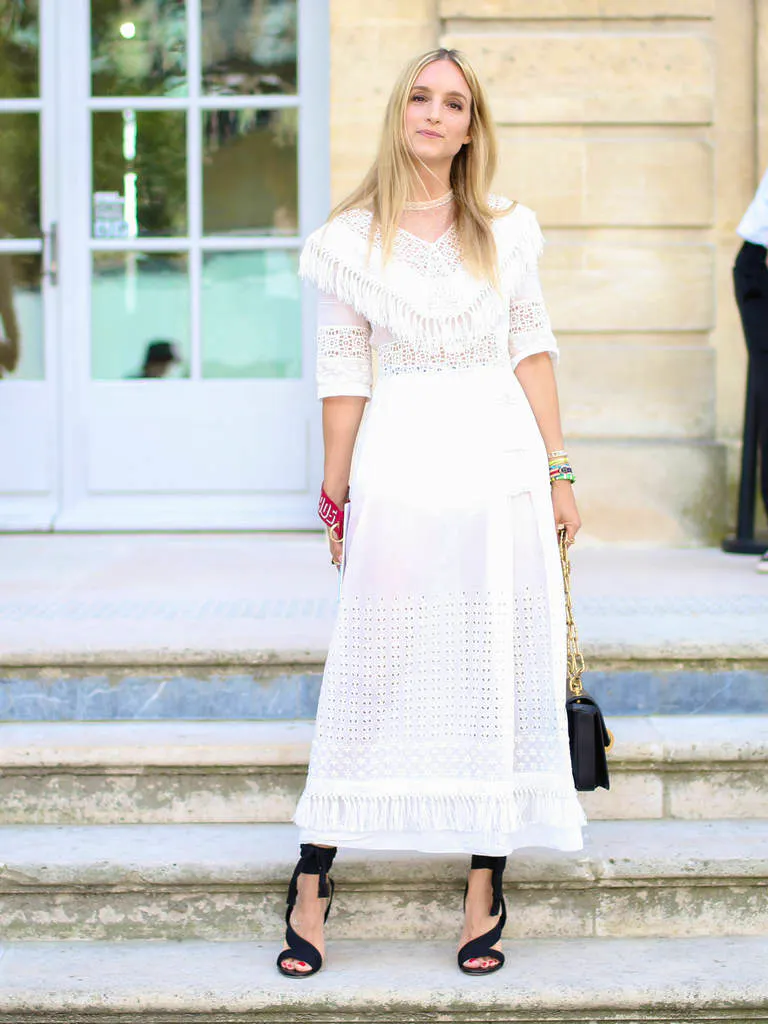 Robe Blanche La Mode Est À Vous - Taille 40, Style Débardeur - Occasion Très Bon état