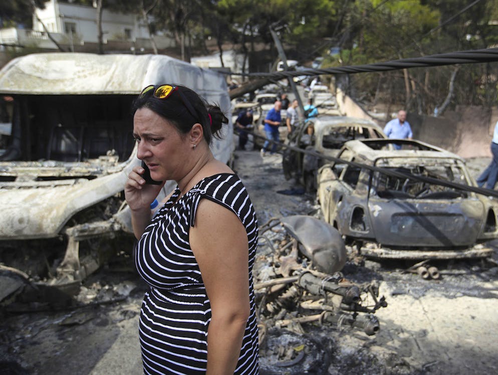 Brände in Griechenland. Einige Griechen stehen nach den verheerenden Waldbränden in ihrer Heimat vor dem Nichts.