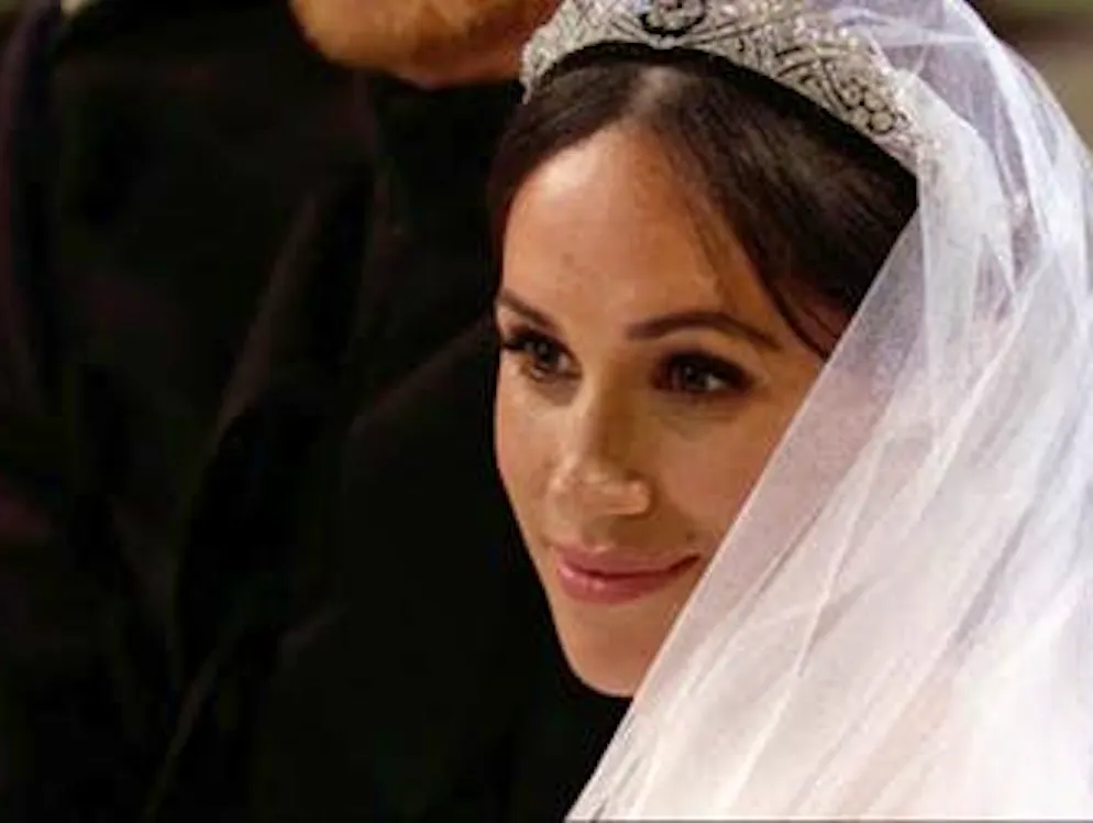 Il matrimonio del principe Harry e di Meghan Markle. Meghan Markle nel corso del matrimonio alla cappella St. George.