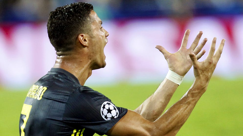 Ronaldo a écopé d'un carton rouge direct mercredi après un accrochage avec Jeison Murillo.