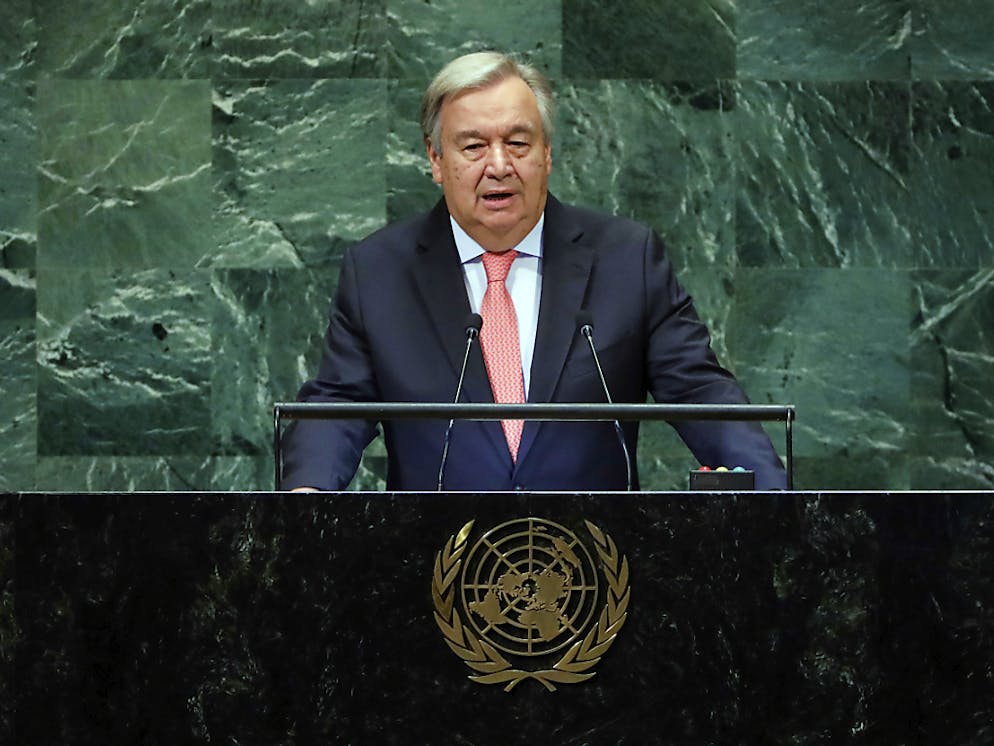 Le secrétaire général de l'ONU Antonio Guterres a donné le coup d'envoi de six jours de discours.