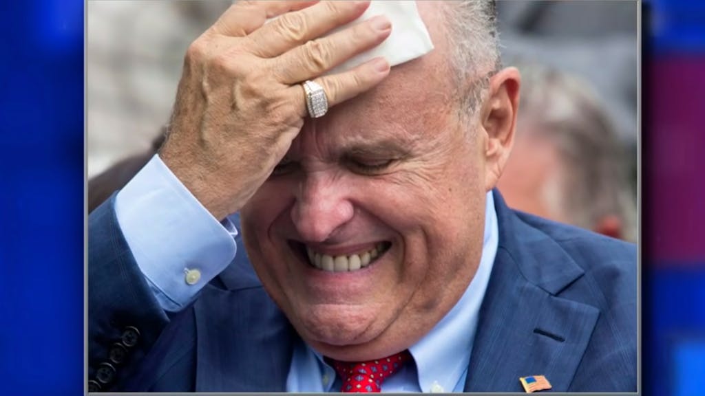 Trumps «Verteidiger». Oh mein Gott, Giuliani! Wer so einen Anwalt hat, braucht keinen Feind