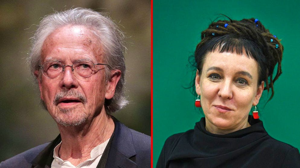 Mit dem Literaturnobelpreis ehrt die Akademie in Stockholm europäische Stimmen: Der gebürtige Österreicher Peter Handke erhält den Preis für 2019, die Polin Olga Tokarczuk für 2018.