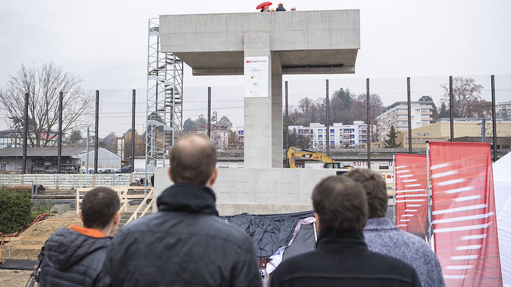 Près d'un an après le premier coup de pioche, le public peut découvrir ce samedi le chantier du saut-de-mouton à Renens (archives).