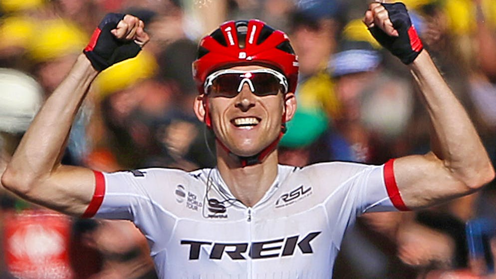 Bauke Mollema jubelt über einen Sieg (Archivbild)