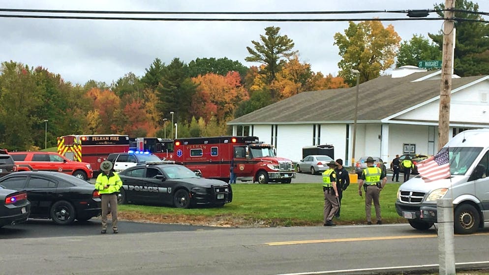 Die Schüsse fielen in dieser Kirche der christlichen Pfingstbewegung in der Kleinstadt Pelham in New Hampshire.