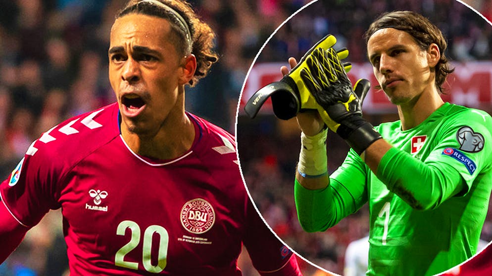 Yussuf Poulsen war am Samstag der einzige Torschütze beim Spiel Dänemark gegen die Schweiz.