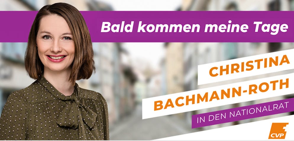 Ein falscher Name, ein nacktes Füdli, ein grenzwertiges «L». Der vielleicht – nun ja – einprägsamte Slogan dieses Wahlkampfes stammt von Nationalratskandidatin Christina Bachmann-Roth (CVP/AG): «Bald kommen meine Tage».