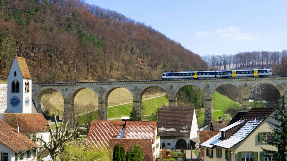 Das Viadukt bei Rümlingen auf der Bahnstrecke zwischen Olten SO und Sissach BL. (Archivbild)