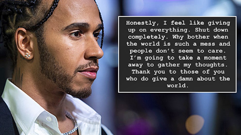 Lewis Hamilton hat die Schnauze voll.