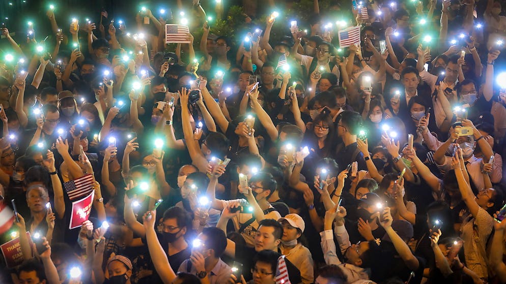 Das US-Repräsentantenhaus zeigte sich in einem Gesetzesbeschluss solidarisch mit den Anti-Regierungsprotestlern in Hongkong. (Symbolbild)