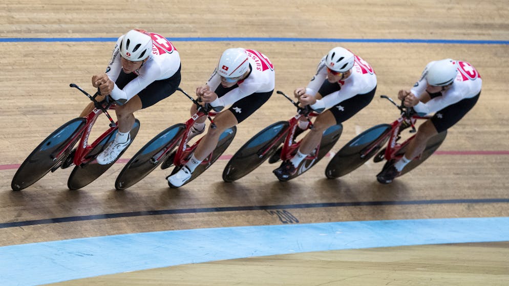 Der Schweizer Bahnvierer ist das Aushängeschild von Swiss Cycling auf der Bahn