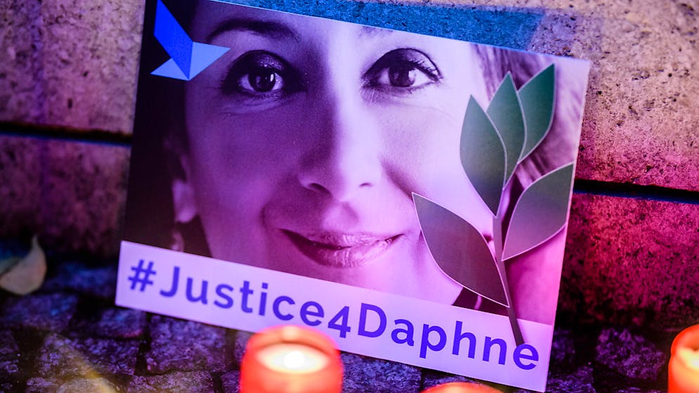 Die regierungskritische Journalistin Daphne Caruana Galizia ist vor zwei Jahren in ihrem Auto in die Luft gesprengt worden.