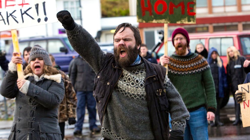 Setzt sich mit aller Kraft gegen mehr Ausländer in Island ein: der bekennende Rechtsextremist Torfi (Vignir Rafn Valþórsson).