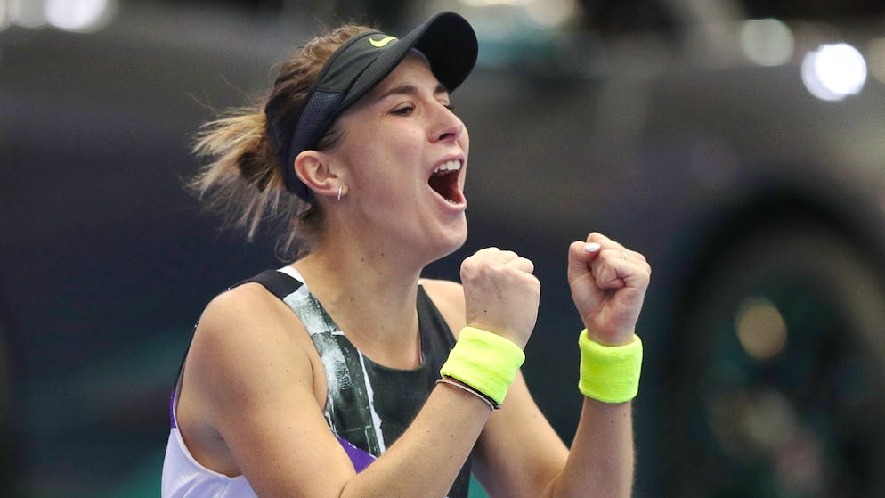 Die Freude von Belinda Bencic über den Finaleinzug und das Ticket für die WTA-Finals ist gross.