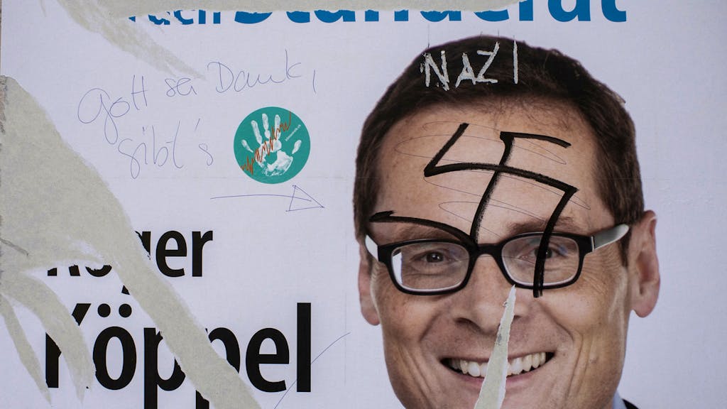 Verschandelte Wahlplakate. «Das hat den Beigeschmack von organisierter Sachbeschädigung»