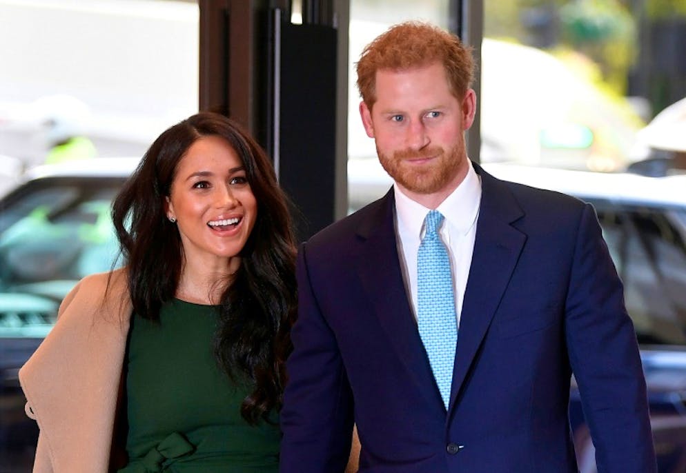 Le prince Harry et son épouse Meghan, le 15 octobre 2019 à Londres