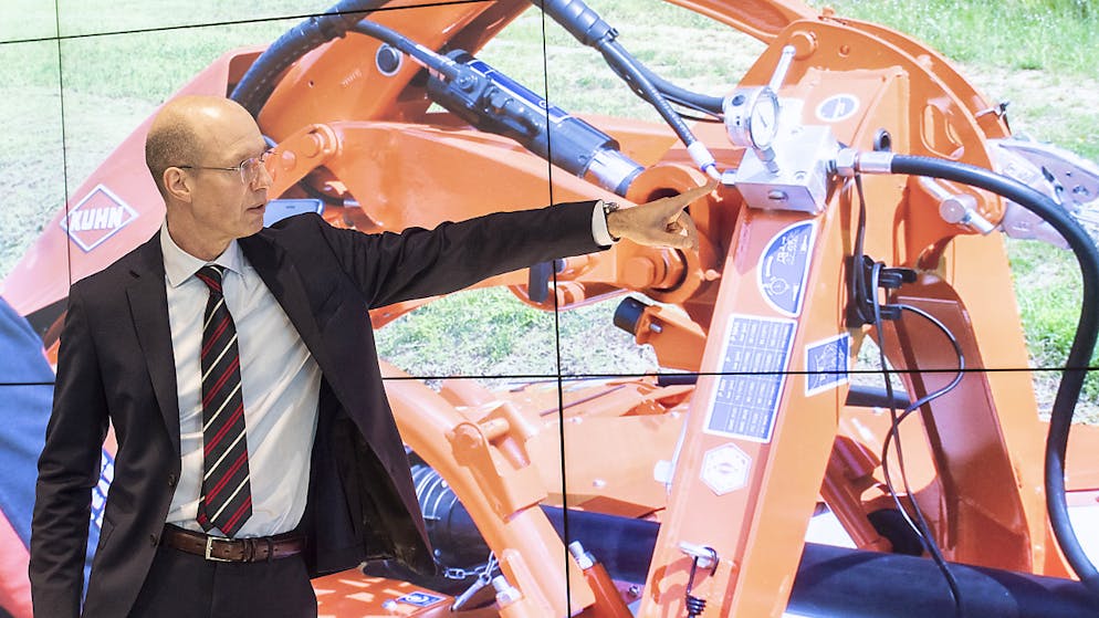 Der Industriekonzern Bucher – im Bild CEO Jacques Sanche – ist in den ersten neun Monaten weiter gewachsen. (Archivbild)