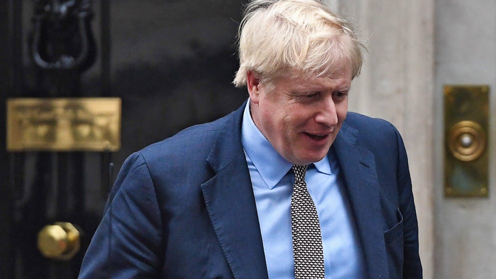 Der britische Premier Boris Johnson nach einer Kabinettssitzung in der Downing Street 10 in London.
