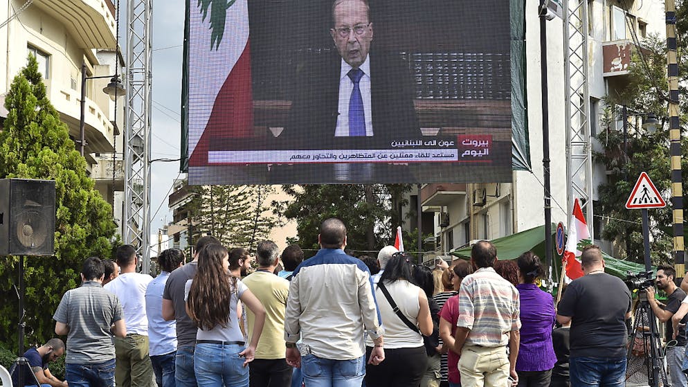 Le président libanais Michel Aoun s'est dit prêt à discuter avec des représentants des manifestants.
