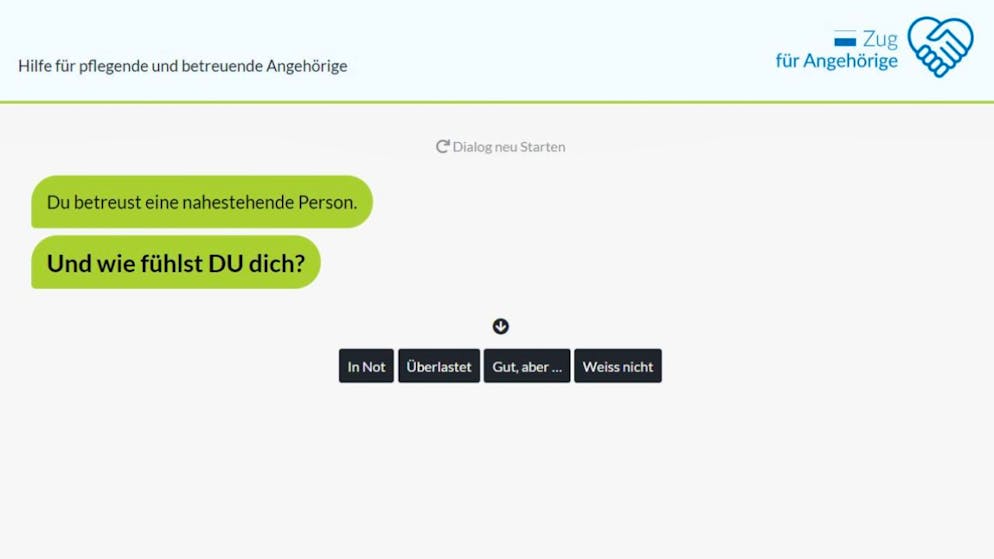Mit einer neuen Webseite will der Kanton Zug pflegende Angehörige unterstützen.