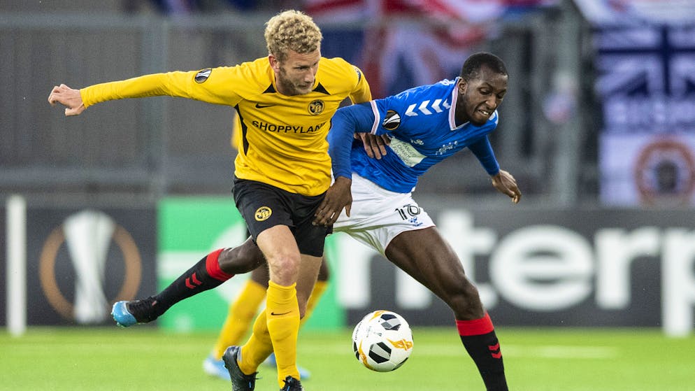 Fassnachts «Glückshormone» vor den Fans. Captain Fabian Lustenberger, hier gegen Glen Kamara, musste seine Zweikampfstärke sehr oft ausspielen