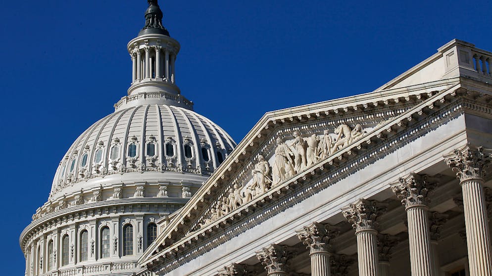 Ort der Entscheidung: Capitol of Washington, das Parlament der USA.