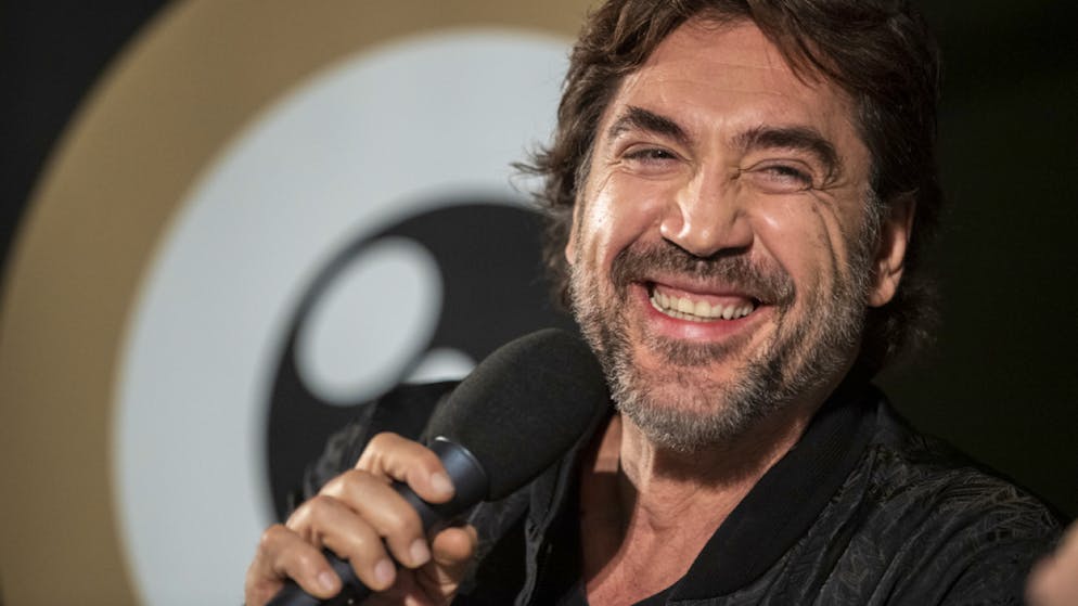 Obwohl der spanische Schauspieler und Oscarpreisträger Javier Bardem hauptsächlich über den dramatischen Zustand der Erde sprach, sorgte er auch für einige heitere Momente. (Keystone/Ennio Laenza)