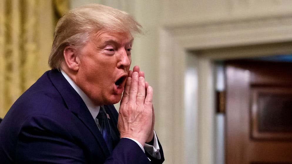 Donald Trump beim Young Black Leadership Summit 2019 im East Room des Weissen Hauses. Der US-Präsident gibt sich trotz des Drucks siegessicher.