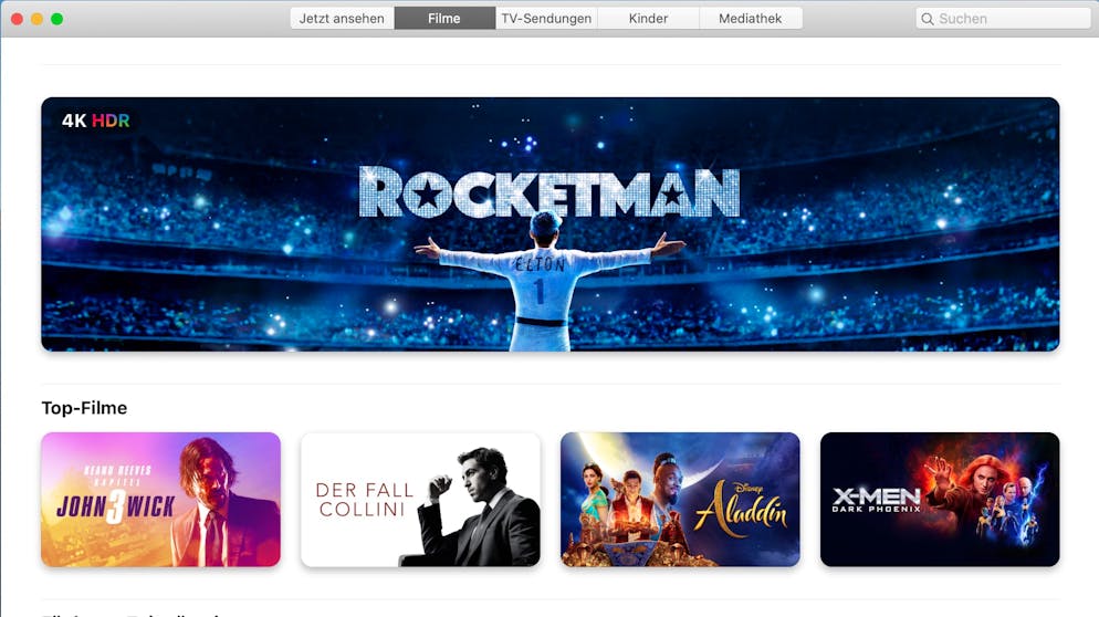 Die neuen Features von macOS Catalina. ...und TV. Hiermit will Apple vor allem die eigenen Abo-Dienste prominenter darstellen. 